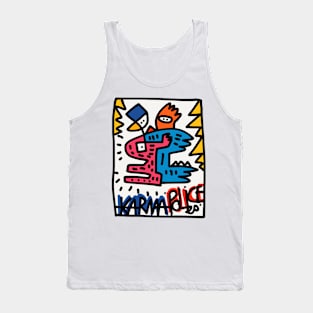 Graffiti Karma Police Doodle Tank Top